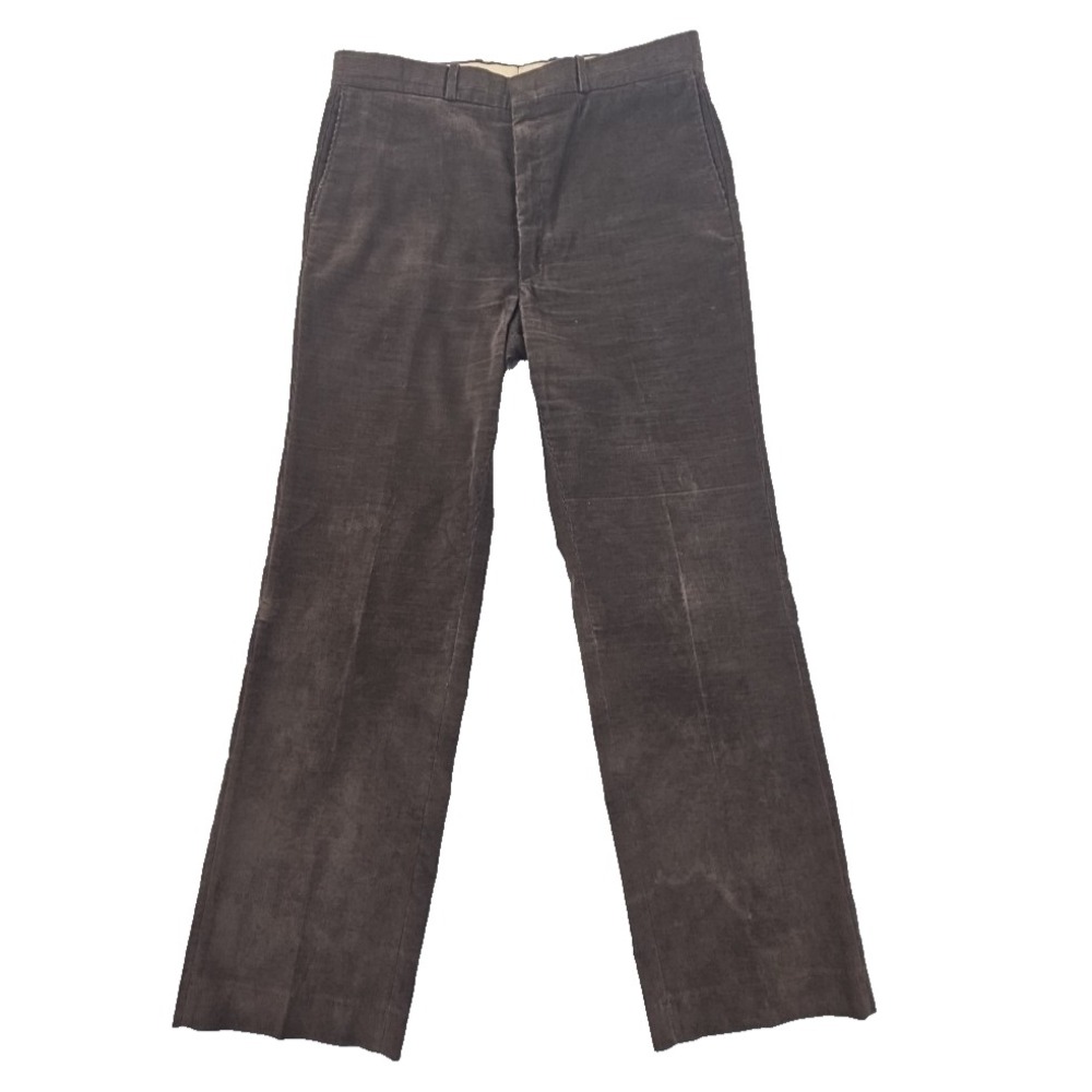 Farah Corduroy Pants Mens 34x31 Brown Straight Leg Vintage Cabincore EUC RN21201